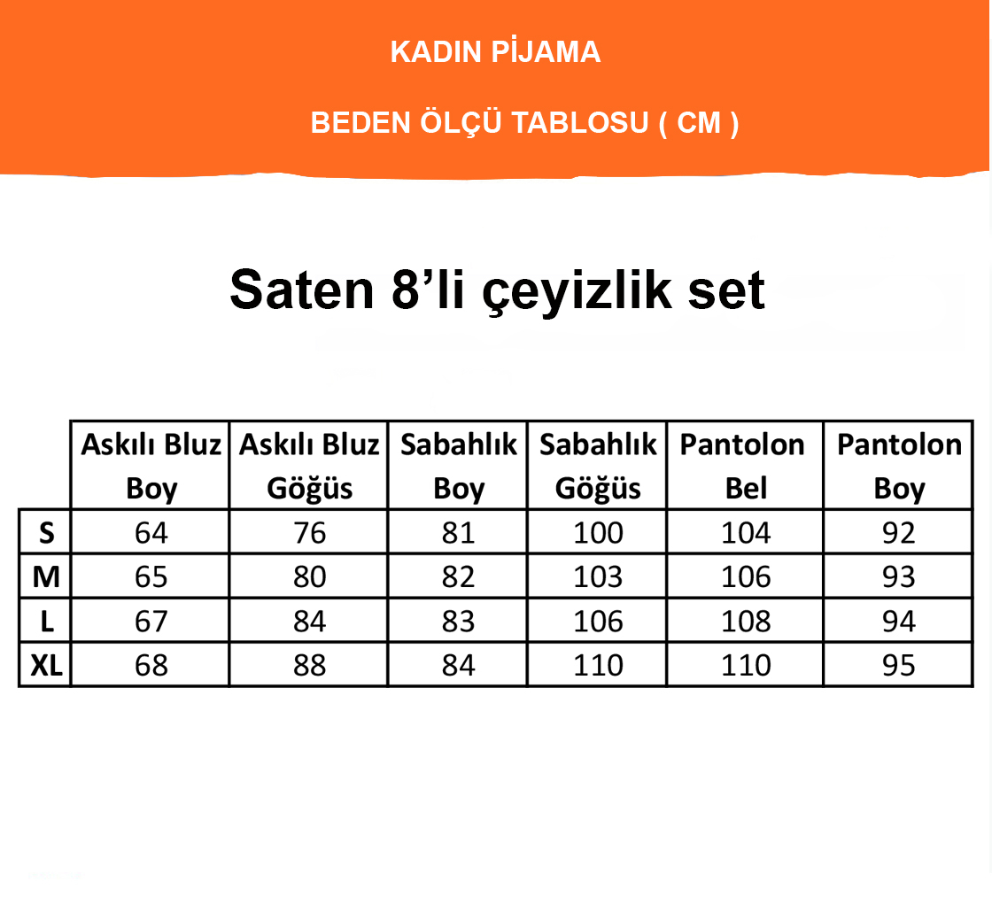 İpek%20Saten%208%20li%20Çeyizlik%20Pijama%20Seti%20-%20Beyaz%20Dantelli%20Sabahlık%20Gecelik%20Şort%208000MS