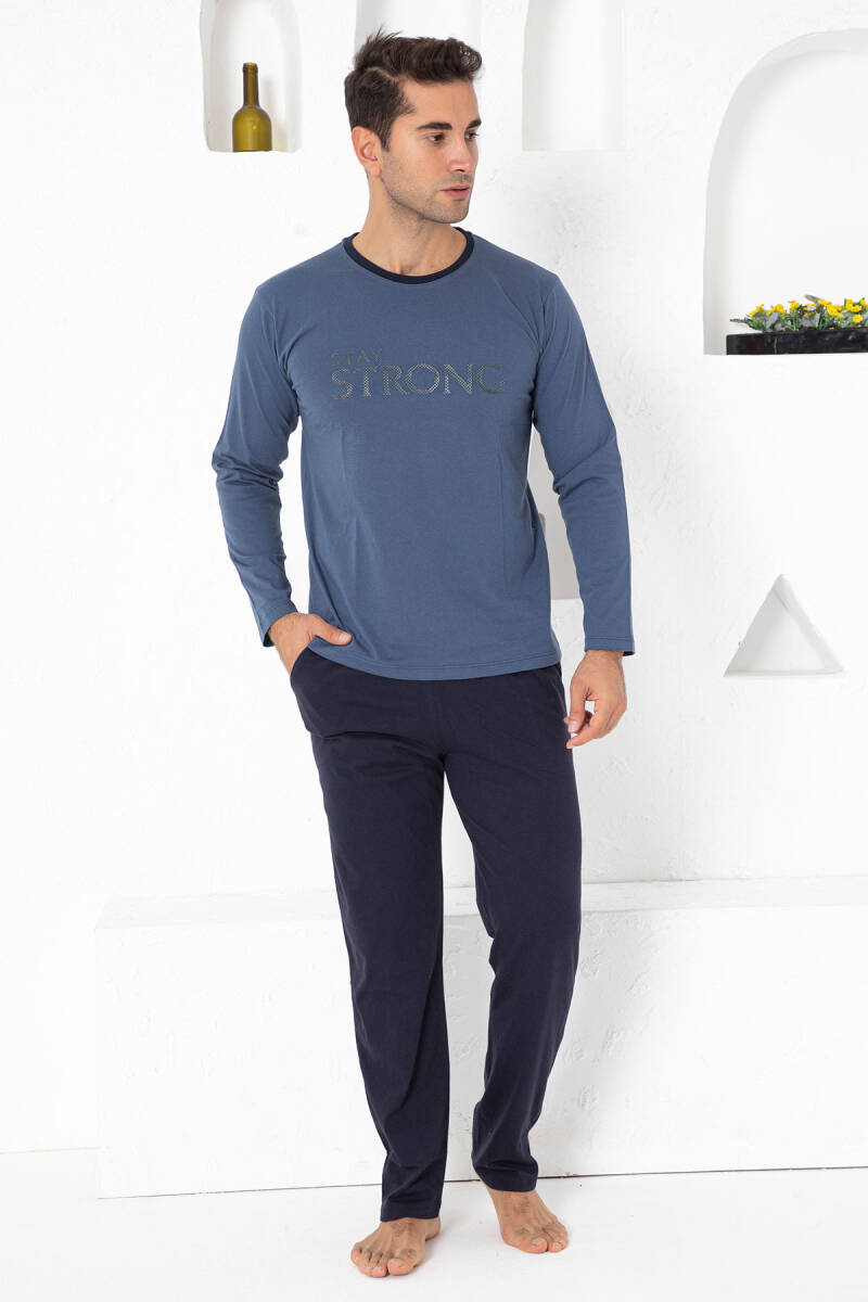 İndigo Uzun Kollu Erkek Pijama Takımı 1197UY