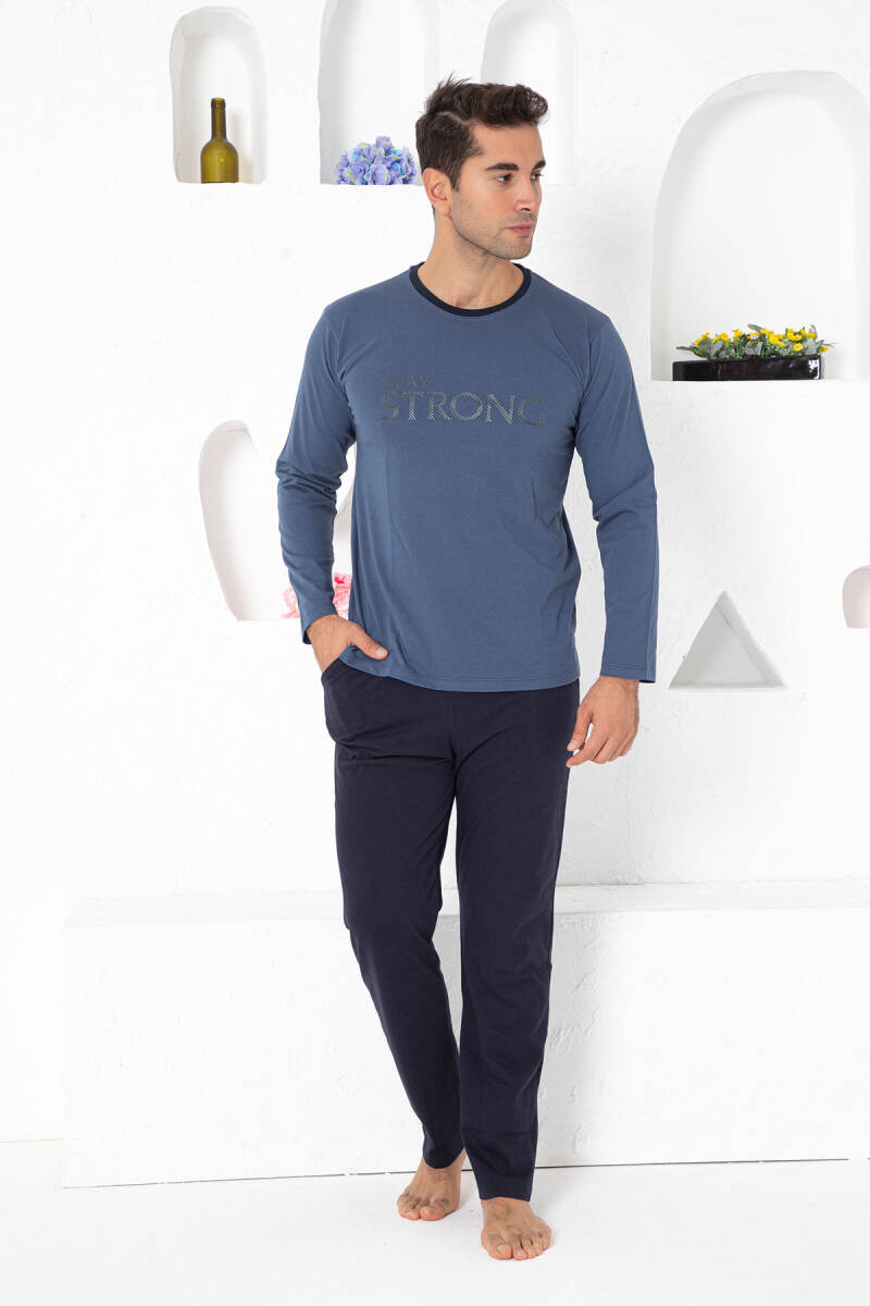 İndigo Uzun Kollu Erkek Pijama Takımı 1197UY