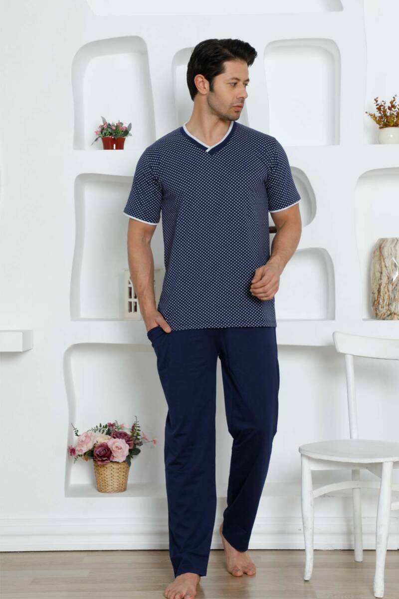 İndigo Kısa Kollu Erkek Pijama Takımı 1199KY