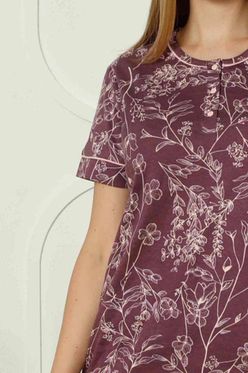 Çiçek%20Desenli%20Penye%20Bayan%20Pijama%20Takımı%202766KY