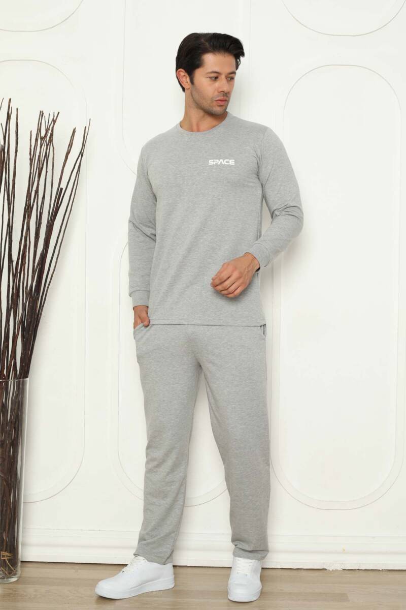 Kışlık%20Erkek%20Pijama%20Takımı%20-%20Gri%20İki%20İplik%20Likralı%201209UKL