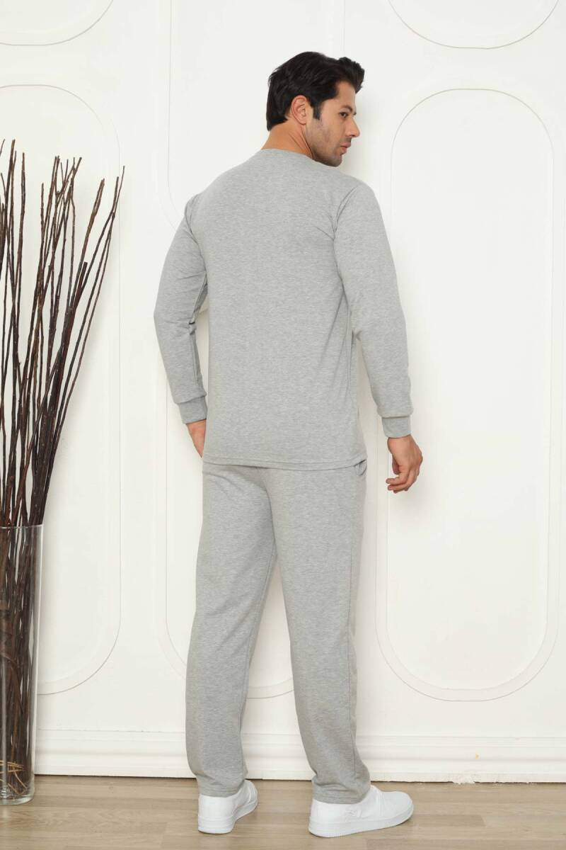 Kışlık%20Erkek%20Pijama%20Takımı%20-%20Gri%20İki%20İplik%20Likralı%201209UKL