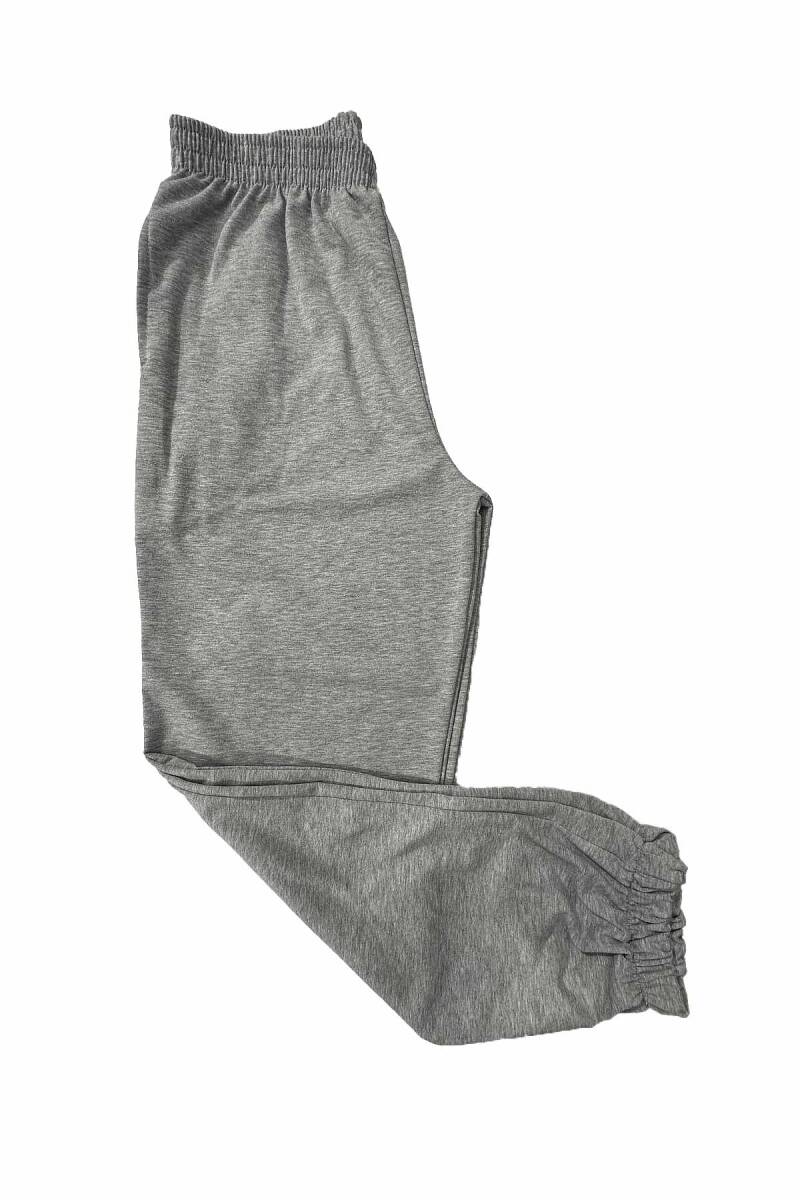 Gri Şardonlu Cepli Penye Erkek Tek Alt Pantolon 3355