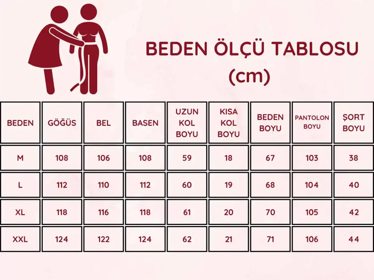 Çiçek%20Desenli%20Kadın%20Pijama%20Takımı%20-%20Pudra%20Nakışlı%20Penye%20Kısa%20Kollu%202767KY
