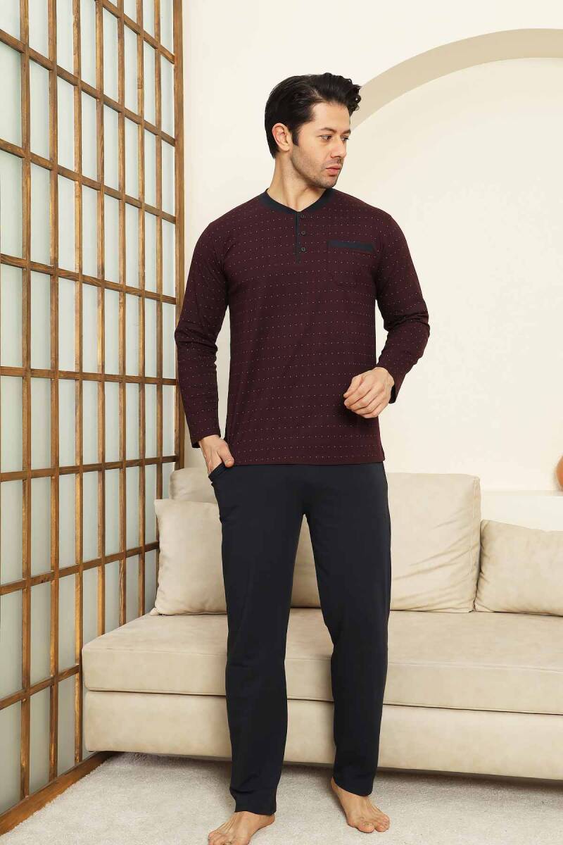 Mini%20Puantiyeli%20Erkek%20Pijama%20Takımı%20-%20Bordo%20%20Uzun%20Kollu%20Likralı%20Penye%201213UY